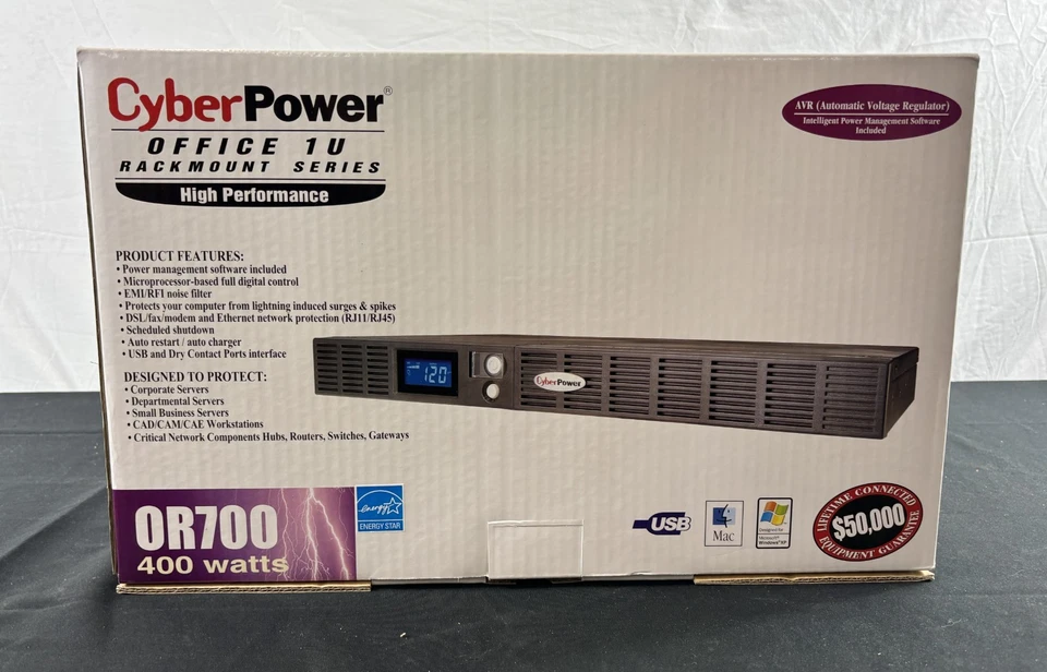 CyberPower - OR700LCDRM1U - Smart App Intelligente USV