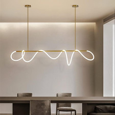 Modern LED Gold Chandelier - Nordic Pendant Light for Dining & Living Rooms