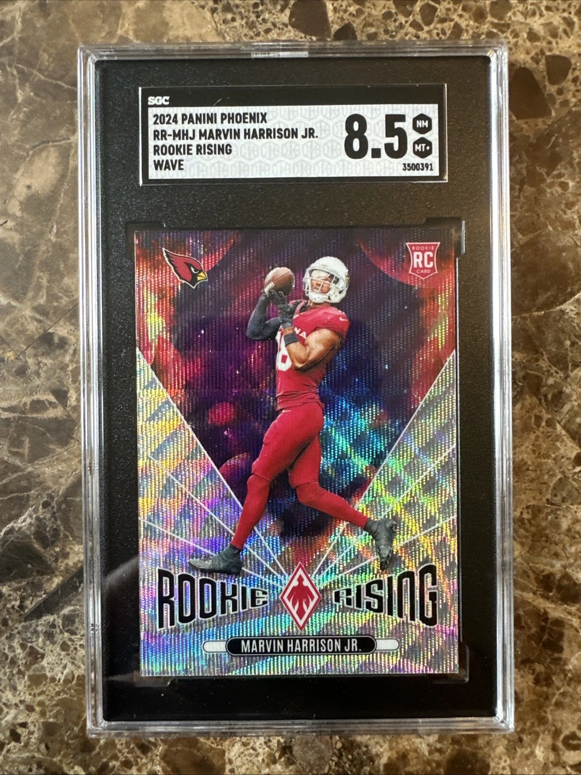 Marvin Harrison Jr. Panini Phoenix Rookie Rising #RRMHJ Wave
