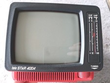 Tele Star 4004 Mini TV: portatile retrò vintage rosso anni 80 