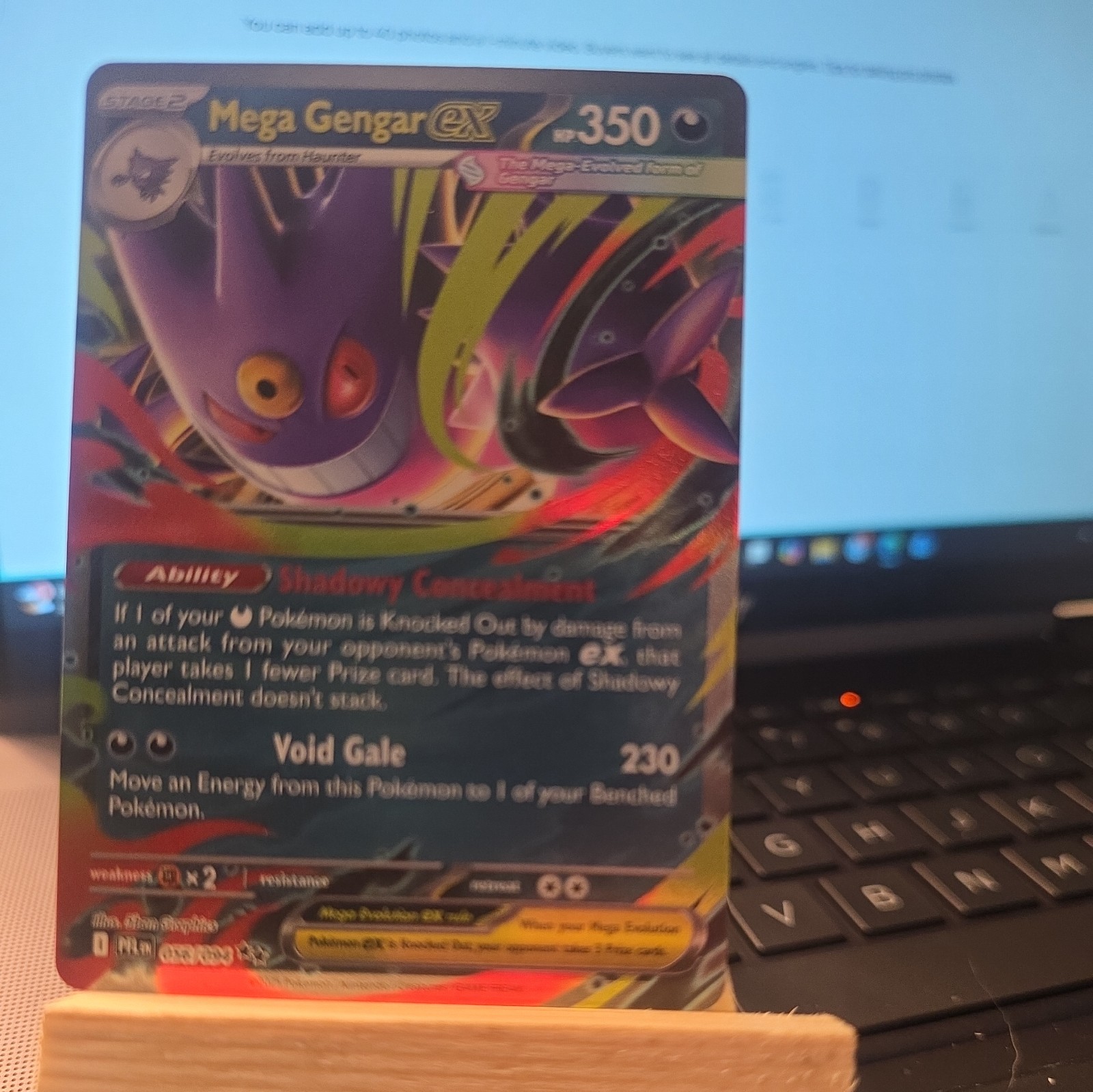 Mega Gengar ex Phantasmal Flames Holo Pokémon TCG 056/094 Ultra Rare