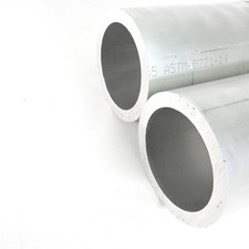 3.5" OD Aluminum Round Tubing 0.5" wall thickness 12.75" Long QTY 2 sku399207