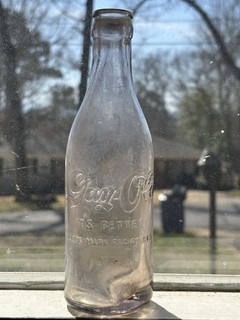 “VERY RARE NEAR MINT” Light Amethyst Gay Ola Soda Bottle Talladega Alabama Ala