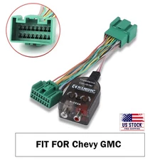 Add Sub Amplifier to Factory Radio Wire Harness Adapter For GMC Sierra Chevrolet