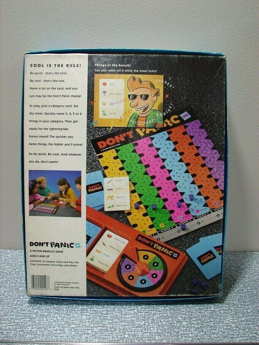 DONT PANIC BUSINESS SPEC ＋1.5 Vintage DON'T PANIC Game 1990 Milton Bradley COMPLETE | eBay