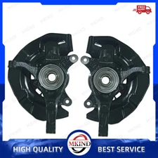 Pair Front Steering Knuckle & Wheel Hub Bearing for 2005 2006-2011 Toyota Avalon