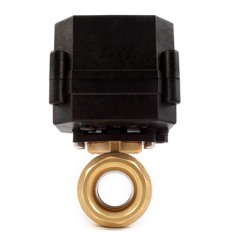 3/4" NPT Motorized Ball Valve 9, 12V to 24V AC / DC 3-wire Brass FKM (Viton) - Picture 3 of 3