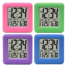 70931 Equity by La Crosse Soft Cube LCD Digital Alarm Clock - Open Box