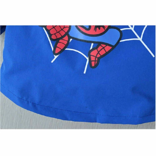 Spiderman Windbreaker Jacket Boys Childrens Hooded Thin Jacket Christmas Gifts - Picture 20 of 31