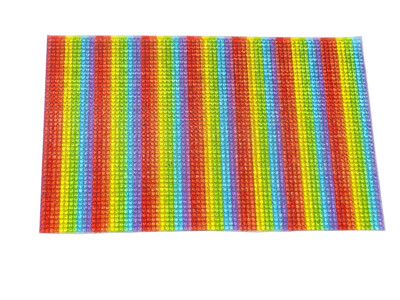 Rainbow Hot Fix Crystal Mesh, EIMASS  Transferfolie aus geschliffenem Glas, zugeschnitten