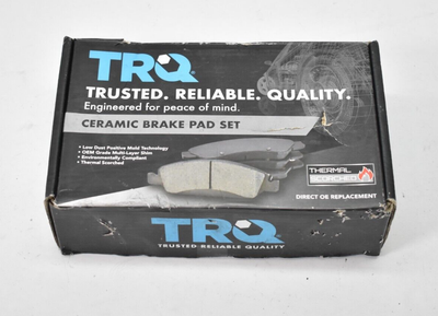 TRQ Front Ceramic Brake Pad Kit Set Automotive Replacement Parts 