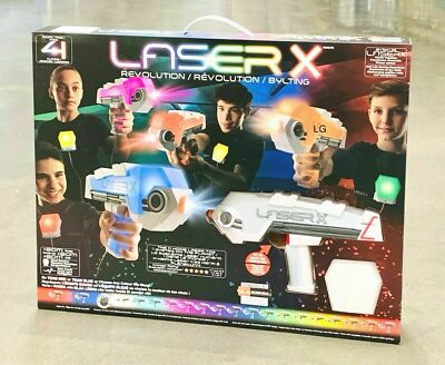 Laser X Revolution 4 Blaster Laser Tag Toy Game 4 Player Set Combat Pack Gun 42409880487 | eBay