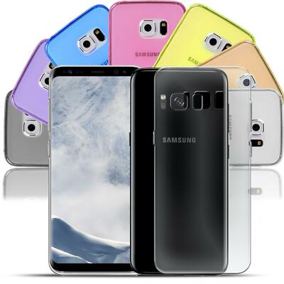 Silikon Hülle für Samsung Galaxy S8 Plus Backcover TPU Durchsichtig Handyhülle