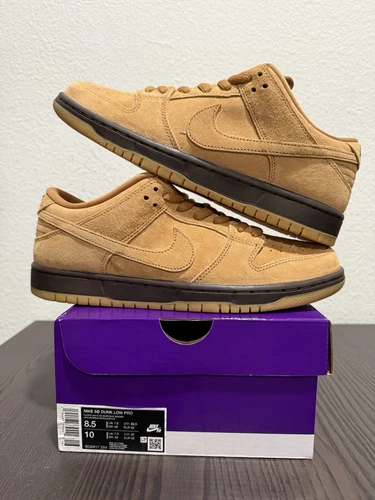 Nike Dunk Pro SB Low Wheat Mocha Brown BQ6817-204 Size 8.5