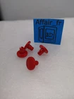 Playmobil TRAIN - 4 RED STAMPS FOR PLAYMOBIL WAGON - NEW