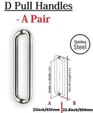 Entrance Entry Commercial Office Store Pull Handle Stainless Steel 25inch/635mm 