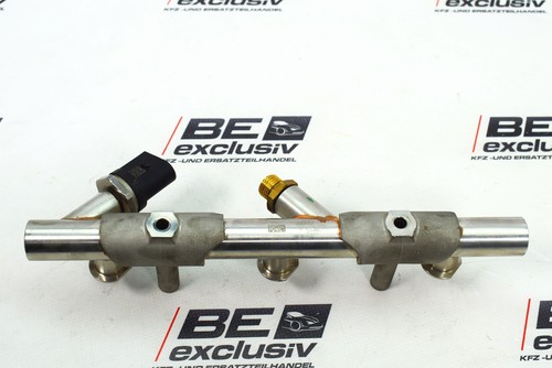 Audi Q7 4M 3.0 TFSI Einspritzleiste Kraftstoffverteiler Ansaugbrücke 06E130089AF