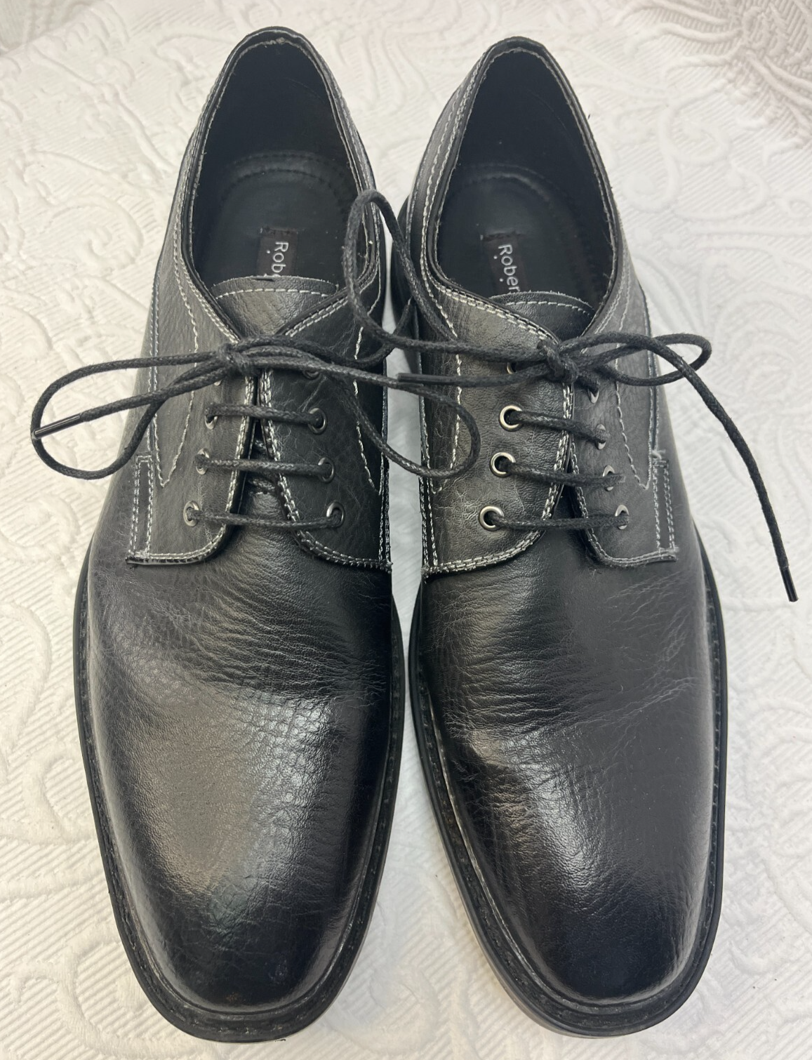 SAOLA Robert Wayne Oxford stringate in pelle nera 10 5 W