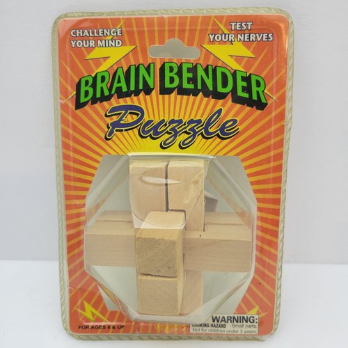 Wooden BRAIN BENDER Puzzle Challenge your mind Puzzle - Picture 10 of 11