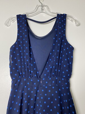 Forever 21 Mini Dress Navy Blue Polka Dot Open Back Size S | eBay Forever 21 Mini Dress Navy Blue Polka Dot Open Back Size S | eBay