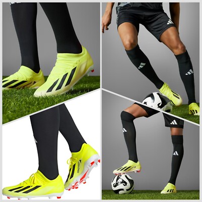 adidas サッカーシューズ イエロー/グリーン Adidas X Crazyfast League FG “Solar Yellow” Mens Soccer Cleats Sz