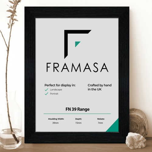 Black Picture Frames Handmade Wooden Effect Wall Art Poster Frame A1 A2 A3 A4 A5 eBay