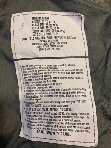 US ARMY ACU DIGITAL JACKET PANTS GLOVES & FLASHLIGHT CAMOUFLAGE MEDIUM REGULAR - Picture 11 of 12