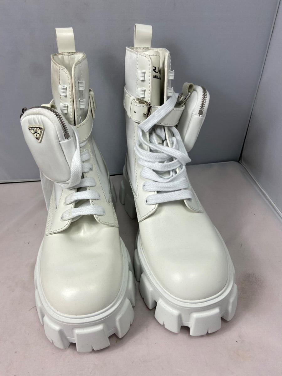 Prada men white boots 8 | eBay display picture 1