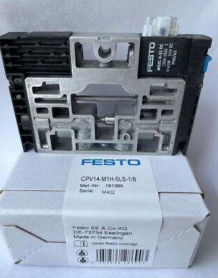 Festo CPV14-M1H-5LS-1/8 161360 Solenoid Valve New One Free