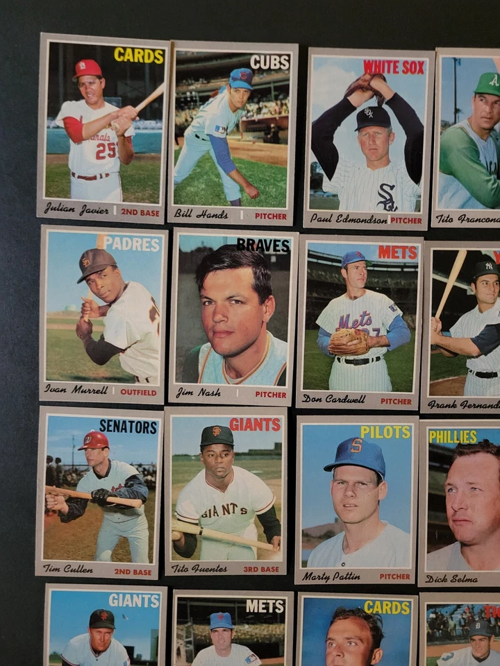 Tarjetas de béisbol Topps 1970 - muy nítidas - EX o mejor - ¡Don Cardwell y más! Foto 2 de 4
