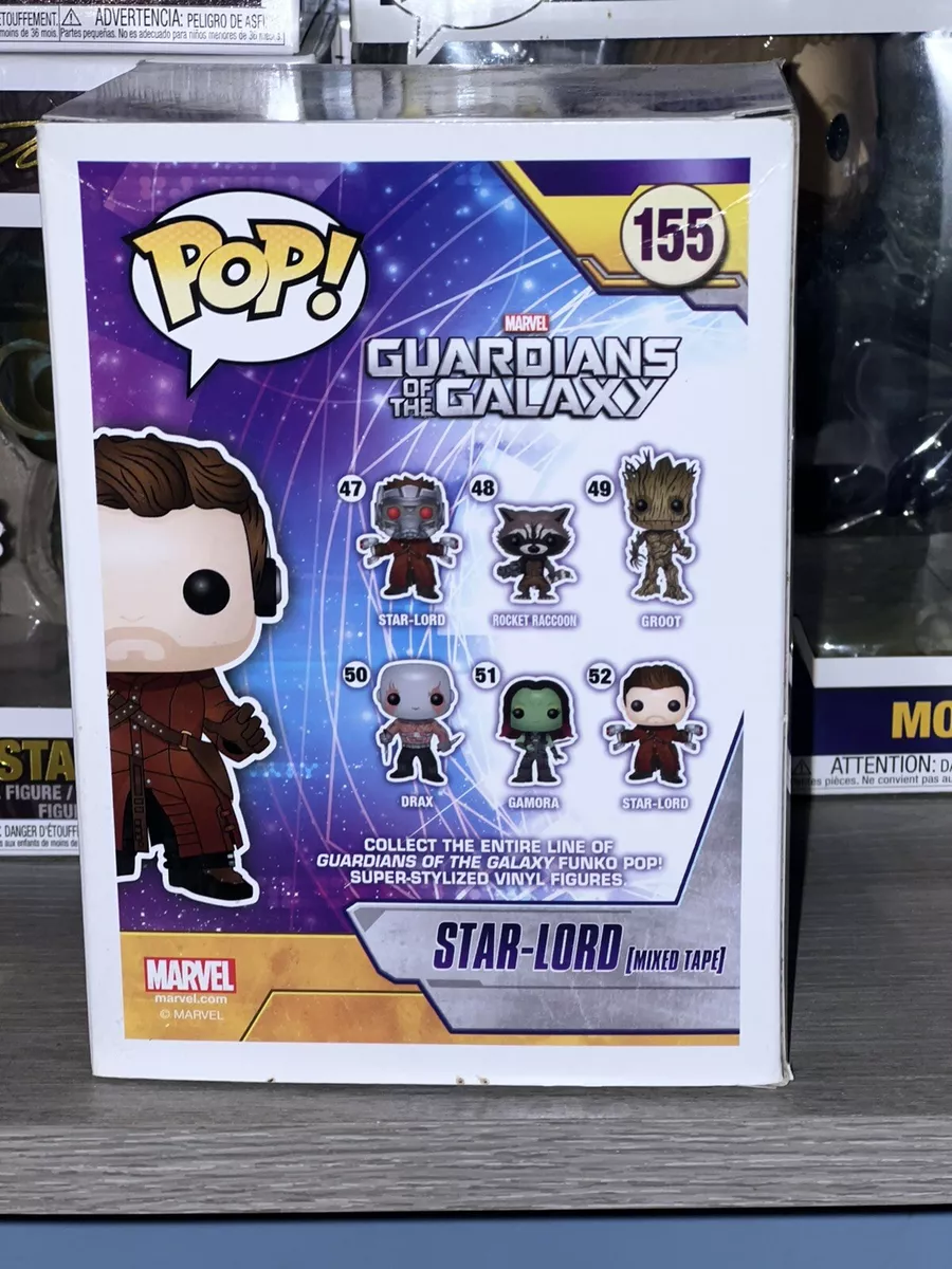  Funko Marvel Guardians of the Galaxy Star Lord Mixed Tape Pop  Vinyl Figure No. 155 : Toys & Games