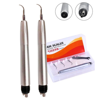 Dental Ultrasonic Air Perio Scaler Handpiece Hygienist 2/4 Holes 3 Tips