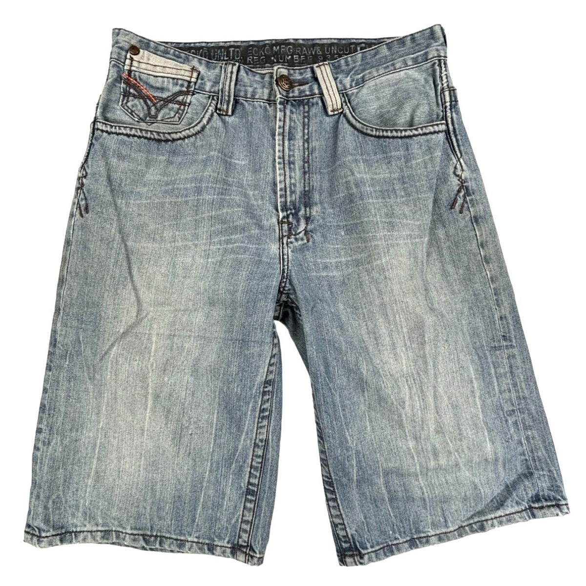 Ecko Unltd 1972 Jean Shorts Size 32 Mens Blue | eBay