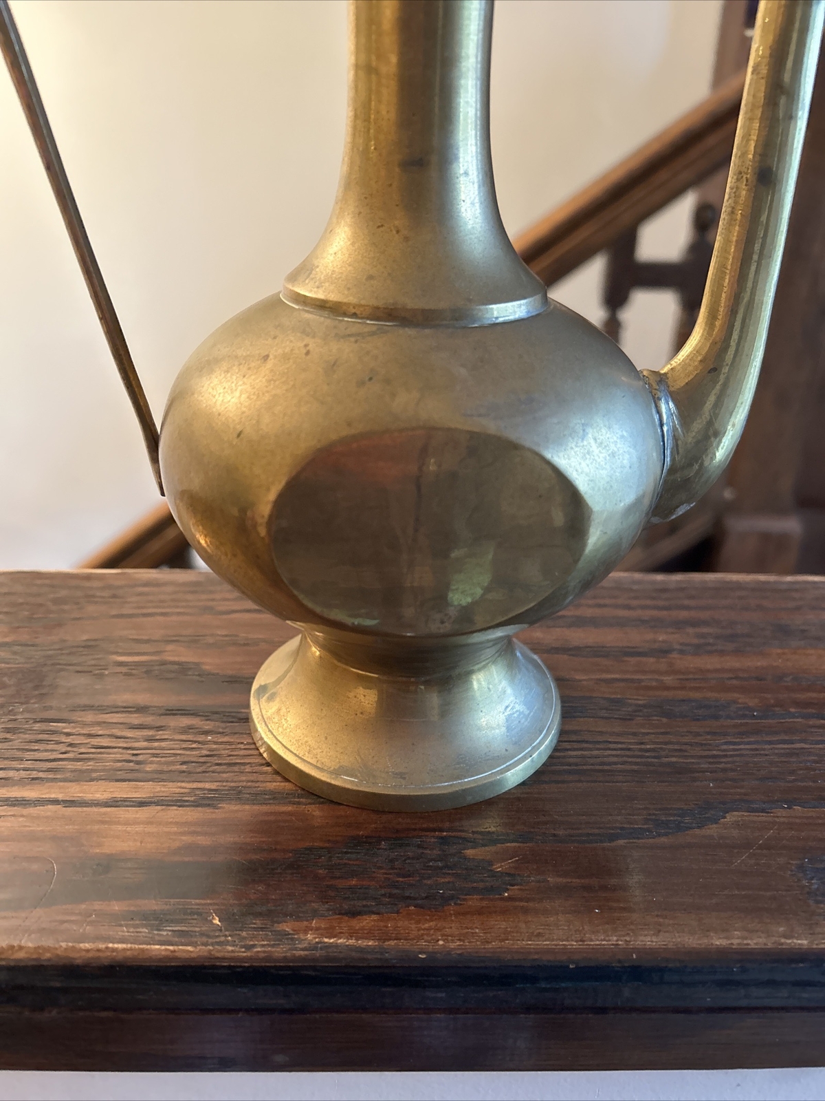 19 inch Tall Vintage INDIA Brass Coffee/Tea Pot Long Spout Teapot **Lid Broke eBay