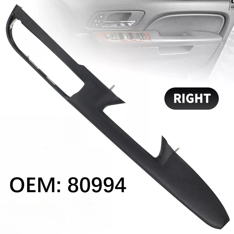 80994 Apoio de Braço da Porta do Passageiro Frontal Reparo para 10-14 GMC Tahoe Silverado Preto - Imagem 2 de 4