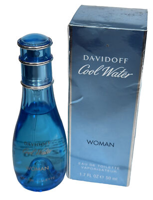 Davidoff Cool Water 1.7oz Eau de Toilette Spray For Women In Little Damage Box