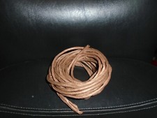 NOS VINTAGE ROLL OF 7 YARDS BROWN RAFFIA