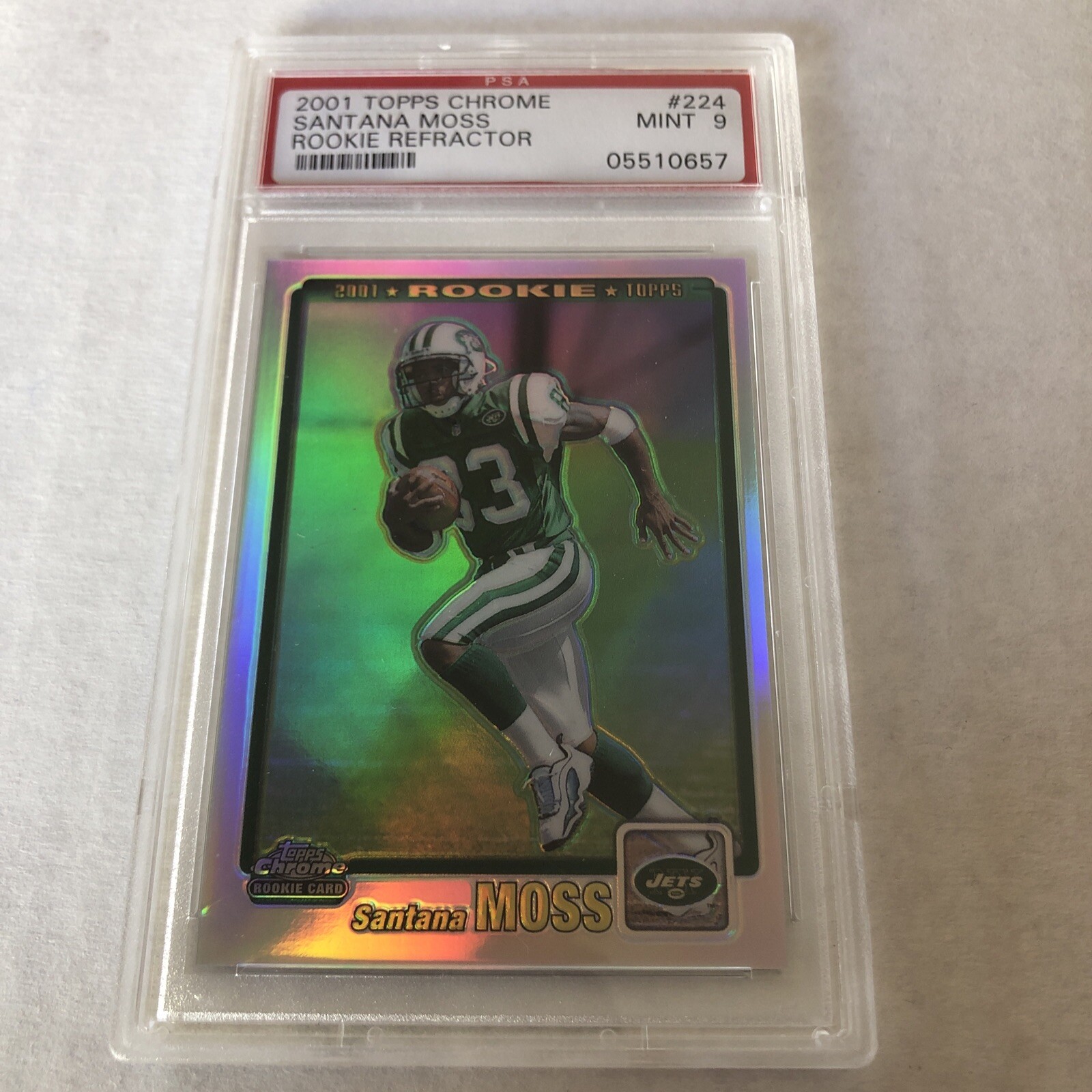 Santana Moss Topps Chrome #224 Rookie Refractor