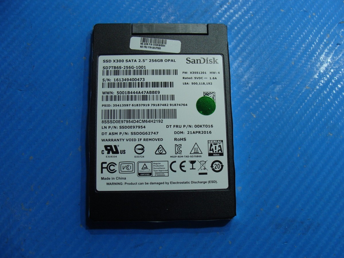 SanDisk SATA 256GB 2.5インチ SSD 5点セット SanDisk SATA 256GB 2.5