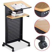 Lectern Stand Mobile Podium Standing Up Desk Rolling Book School Presentation Lectern Stand Mobile Podium Standing Up Desk Rolling Book School Presentation