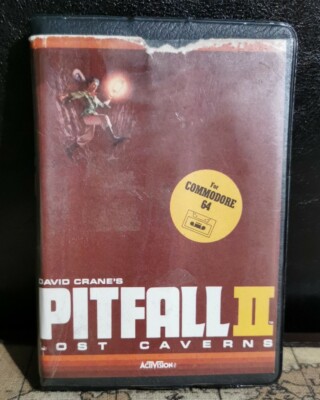 Vintage Commodore C64 David Crane's Pitfall 2 Lost Caverns Video Computerspiel