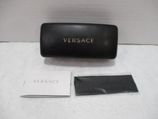 Prada Sunglasses Case Womens 6x2 Black Clamshell Rectangular Glasses Accessory