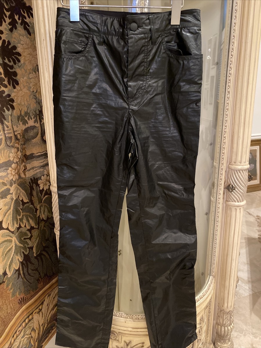パンツ SPORTMAX Woman Pants Red 2512131041600 004 Sportmax women's pants SZ 4 coated cotton high waisted black