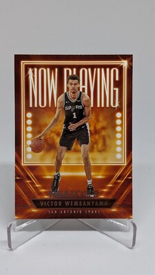 2023-24 Panini NBA Hoops Victor Wembanyama Rookie RC Now Playing