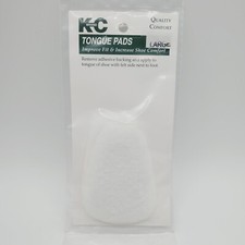 KC Brand Shoe Tongue Pads Inserts Comfort Large K-C Fit Felt 1 Pair