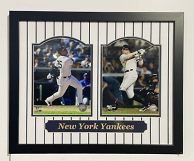 Aaron Judge & Gleyber Torres double 8x10s professionally framed and double mats