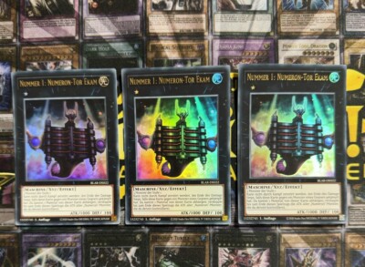 Yugioh | 3x ''Nummer 1: Numeron-Tor Ekam'' | Ultra Rare | NM | Playset | Deutsch
