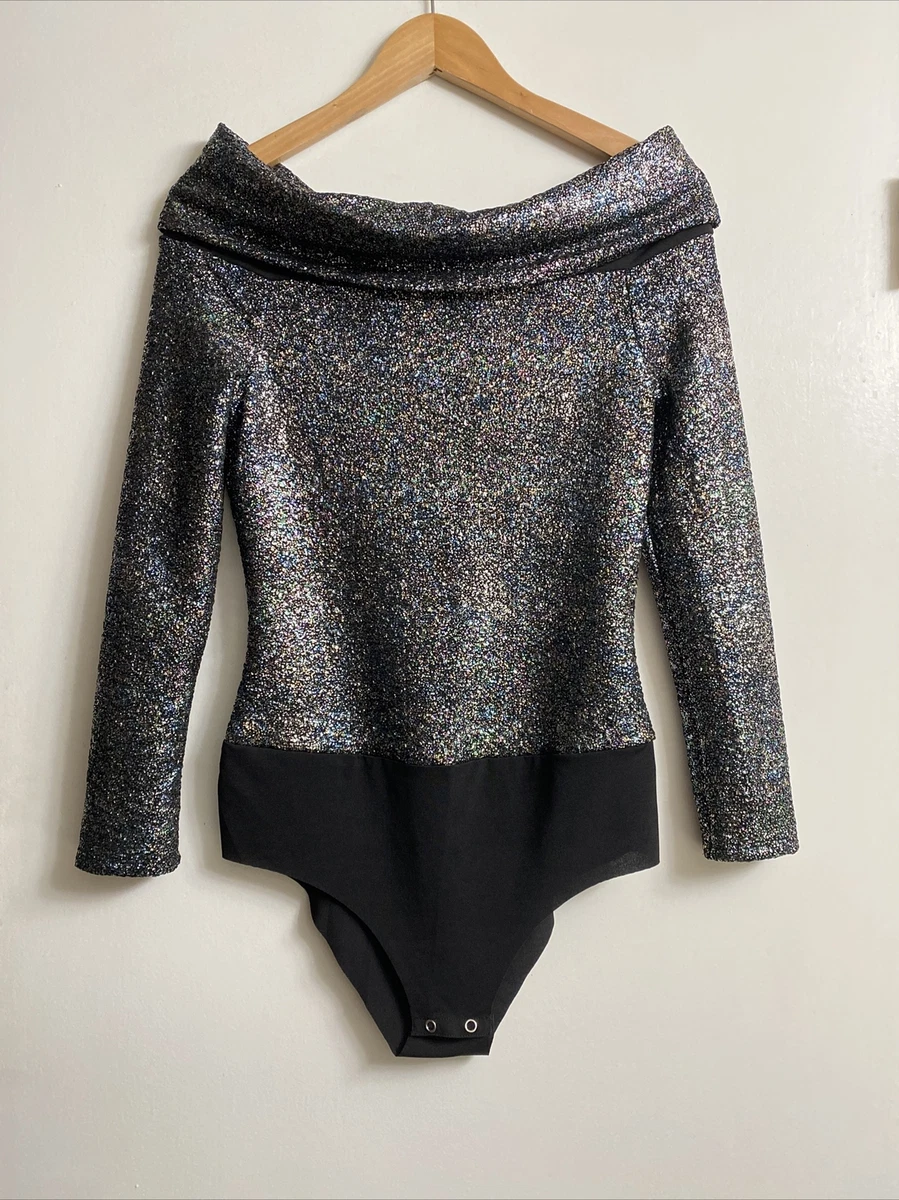 Sequin bodysuit sale zara