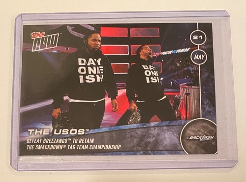 The Usos #95 2017 Topps Now WWE card