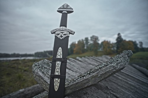 Épée romaine Gladius avec fourreau noir Commencement